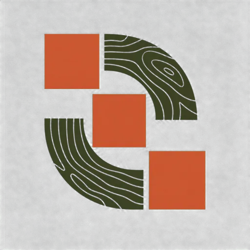 Naper Crossing Interiors abstract tile-and-grain mark